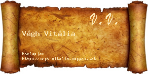 Végh Vitália névjegykártya