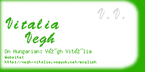 vitalia vegh business card
